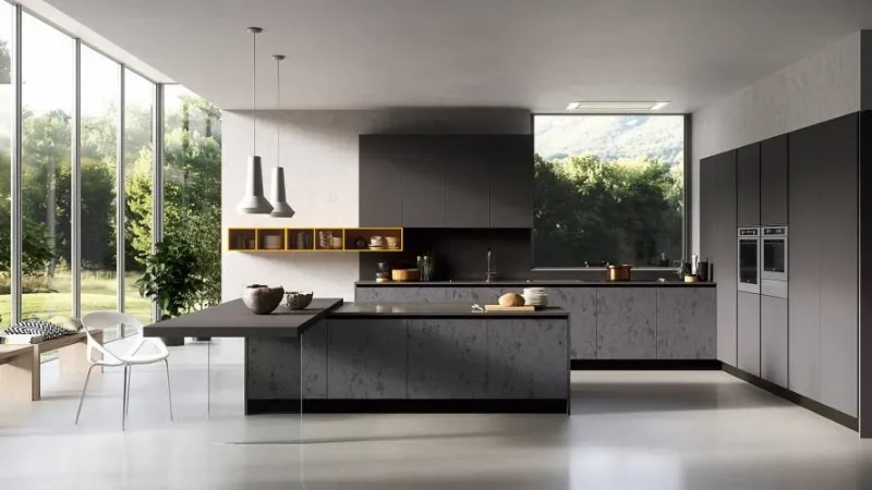 Cucine con ante in vetro