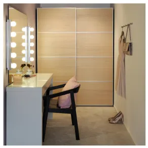 armadio ante legno ilseng ikea