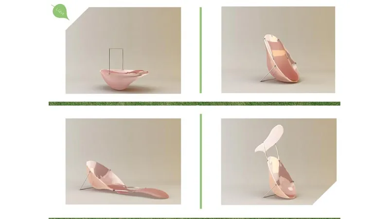 Sedia seggiolino rosa