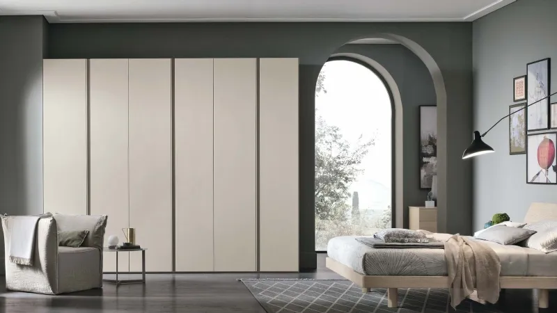 Denver di Tomasella - Ante battenti in laccato opaco bianco gesso