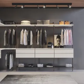 Cabina armadio con montanti Brown