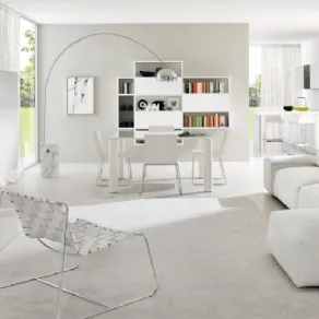 Arredamento total white in stile moderno gruppo euromobil