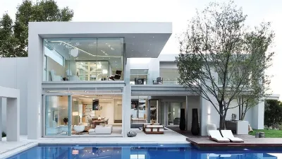 progetto villa moderna con piscina