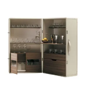 Mobile bar a forma di valigia