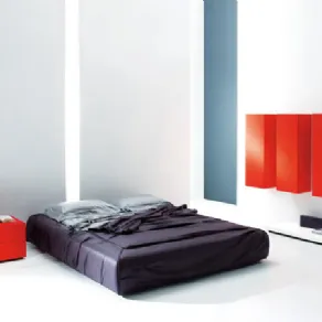 Letto senza testiera in stanza minimal