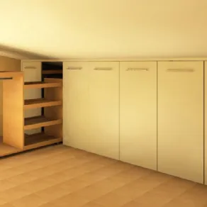 Un'altra realizzazione per mansarda firmata Falegnamerie Design