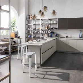Il bancone snack della cucina Start Time di Veneta Cucine