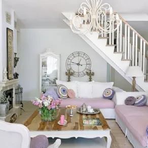 soggiorno shabby chic