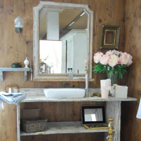 Arredamento shabby chic moderno bagno