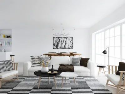 living in stile nordico atdesign