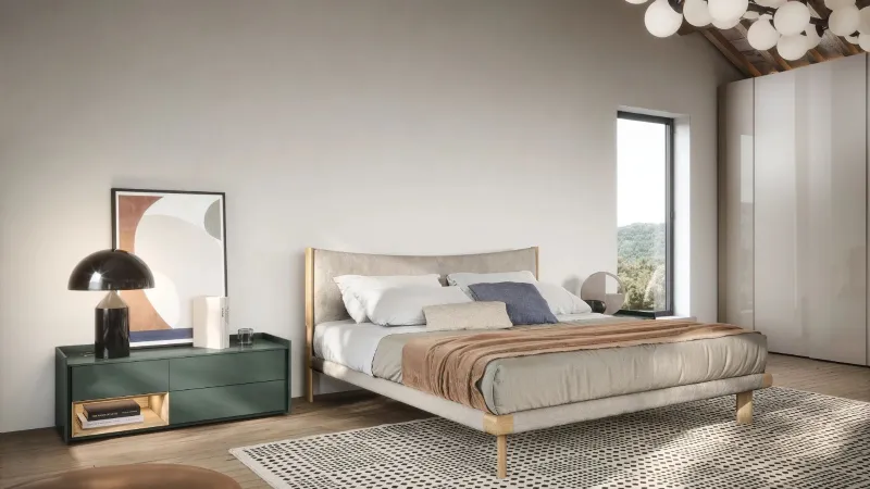 Novamobili - Letto Mizu in legno