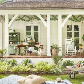 Una veranda in perfetto stile inglese