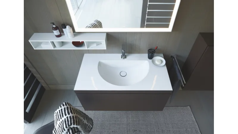 Duravit, tecnologia c-bonded: ceramica e mobile sono uniti senza fughe visibili