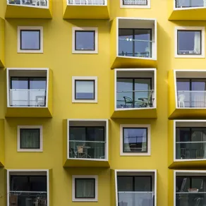 Balconi in condominio, foto di Susanne Nilsson