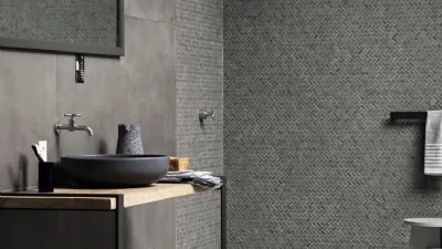 Bagno grigio moderno