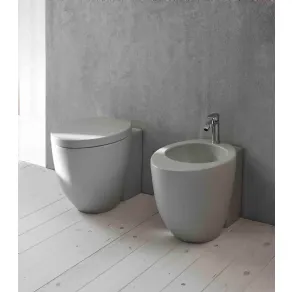 Bagno grigio e bianco 