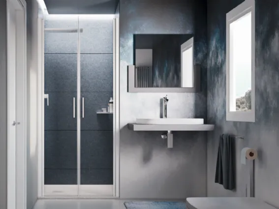 Cabina doccia con porta saloon di Relax