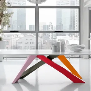 Big Table Bonaldo con gambe colorate