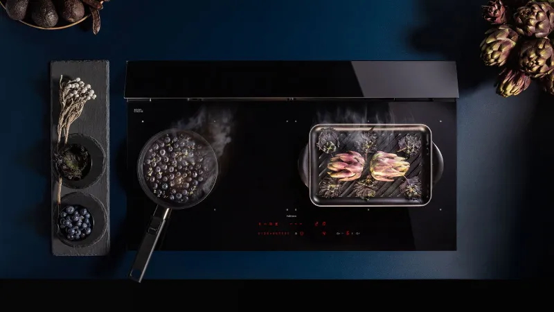 Brera 75 di Falmec, cottura e aspirazione integrata