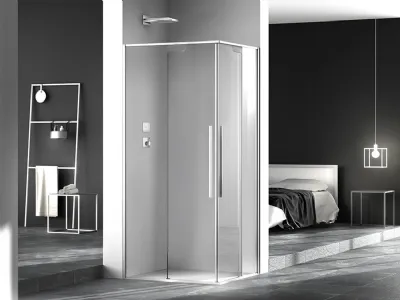 Box doccia Zen di Megius, minimalismo contemporaneo per l'ambiente bagno