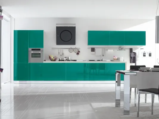 cucina bring di stosa laccata verde