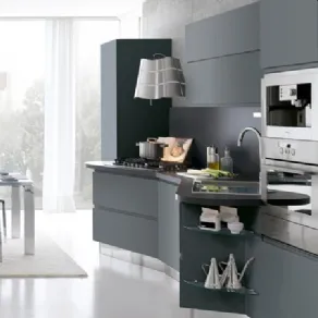 cucina stosa grigio laccata