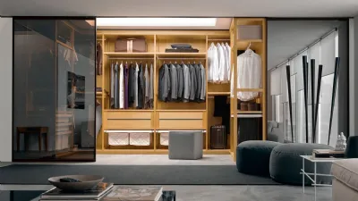 Cabina armadio in legno