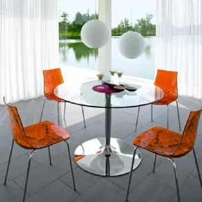 sedie Ice e tavolo Planet Calligaris