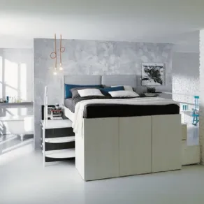 Letto a soppalco, “Progetto 14 Container” di Dielle gruppo Doimo