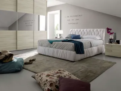 Camera da letto Chateau d'ax con letto imbottito