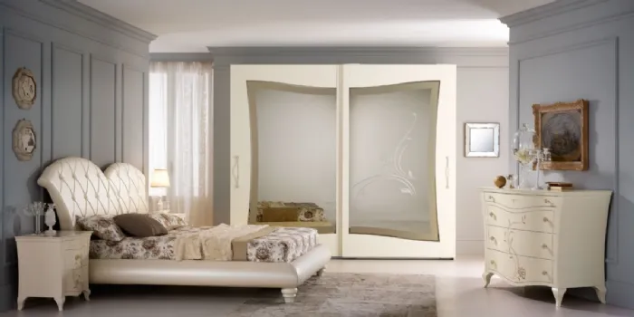 Una camera da letto in stile classico moderno