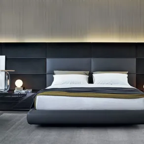 Stanza da notte moderna con letto Dream di Poliform