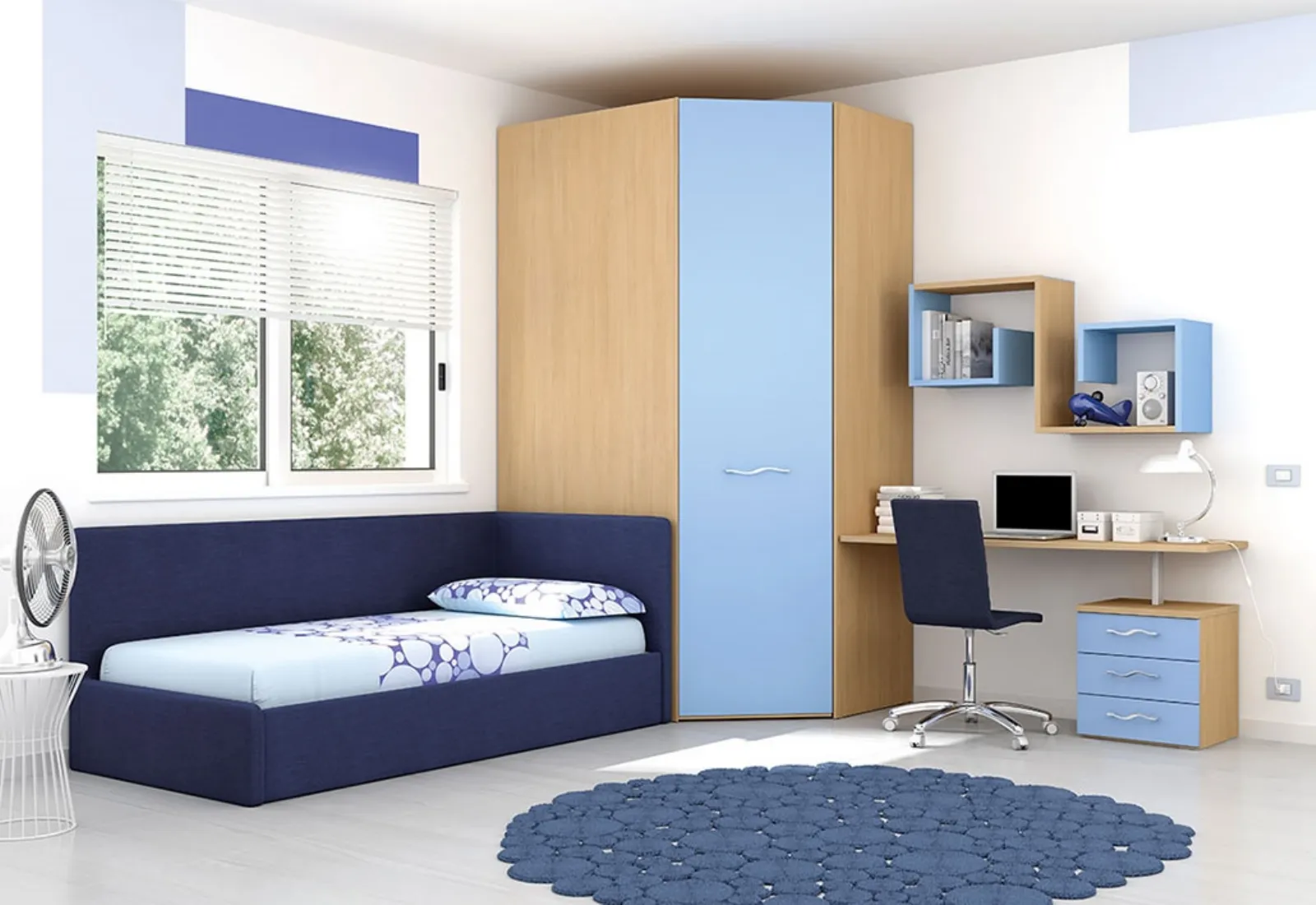 Camere da letto per ragazzi moderne