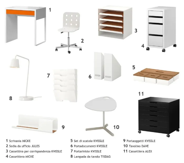Serie di prodotti del catalogo di IKEA