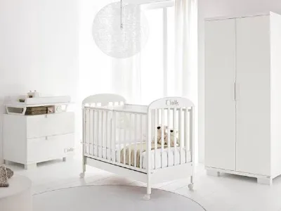 lettino bianco con sbarre bambino cityline teddy