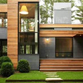 casa in legno moderna
