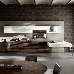 Cucina 36e8 Wood XGlass di Lago