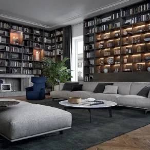 Wall System per area living, R&D di Poliform