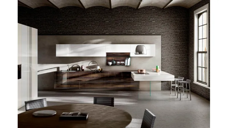 Cucina 36e8 Wood XGlass di Lago