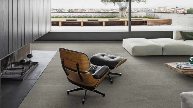 Pavimento di grandi dimensioni Mystone Basalto Sabbia RT di Marazzi