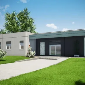 Casa prefabbricata in cemento realizzata da Case Ursella