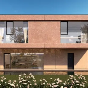 Una villa prefabbricata costruita da Moretti More