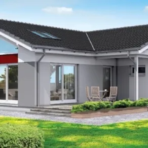 Casa da 111 mq con tetto spiovente