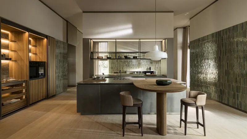 Cucina Intersection di Dada, gruppo Molteni, con certificazione di origine italiana