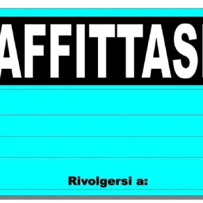 cartello affittasi
