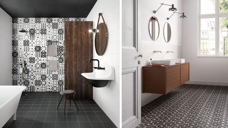 Patchwork Black&White  di Ceramica Sant'Agostino