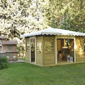 Il gazebo in legno Four Seasons di F.lli Aquilani
