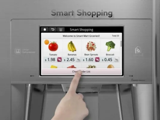 Touch panel smart shopping
