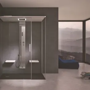 Colonna doccia multifunzione con sauna