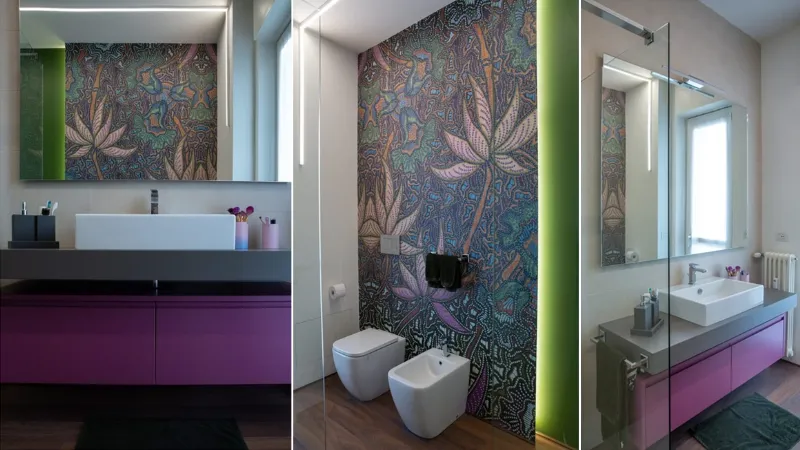 Bagno piccolo moderno ArchiDesginLab.com